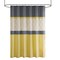 Gracie Mills Tyrell Embroidered Geometric Shower Curtain - Grace-10801